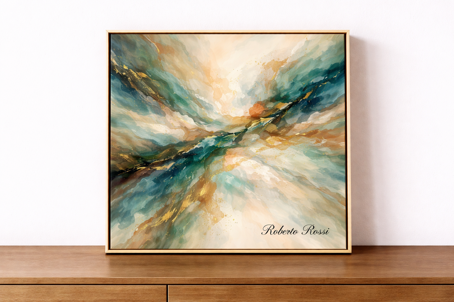 Vibrant abstract expressionism on display