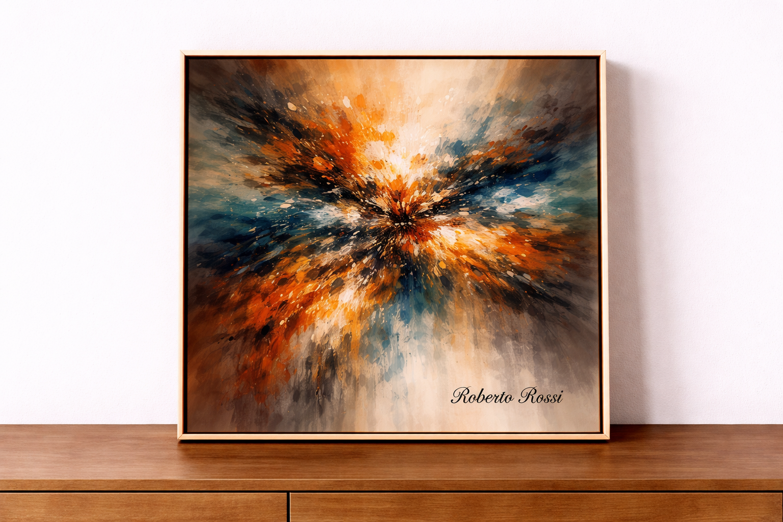 Vibrant abstract landscape by Roberto Rossi