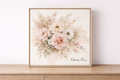 Botanical watercolor on a sideboard